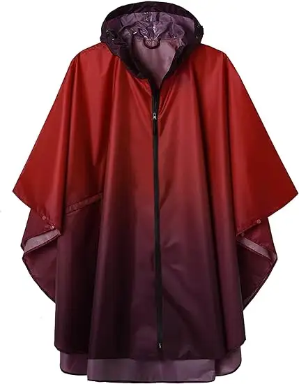 SaphiRose Unisex Rain Poncho Raincoat Hooded for Adults Women - 61xv264cfl._ac_sy550_